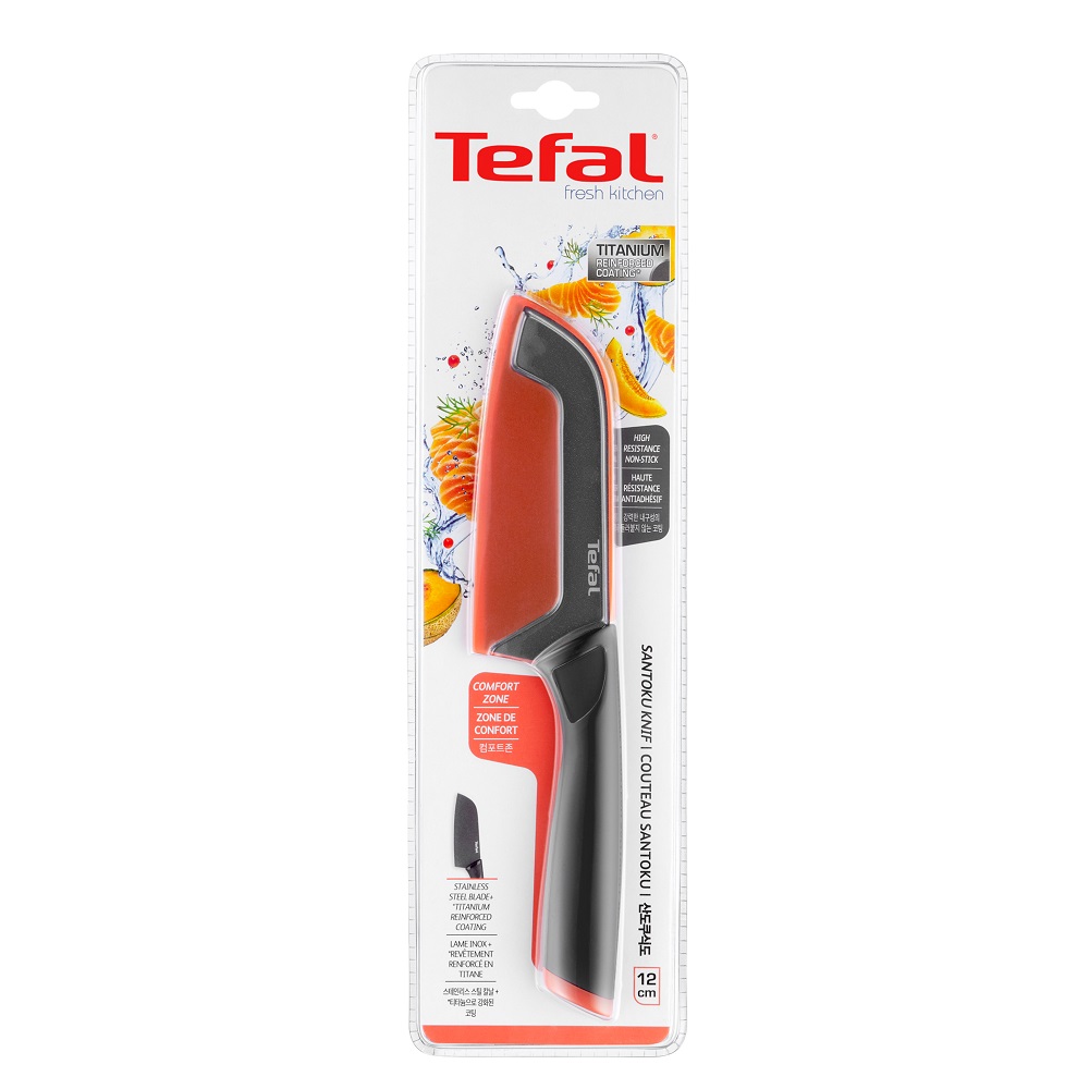 Tefal Fresh Kitchen Santoku Knife, 12 cm - K1220104